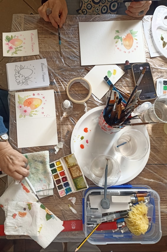 corso pittura acquerello vicenza Viart