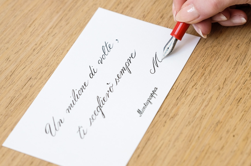 corsivo calligrafico scrittura a mano Viart